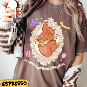 Coquette Bow Hippo Fantasia Shirt, Magic Kingdom Tee, Family Vacation Trip Matching Outfits RQIJN