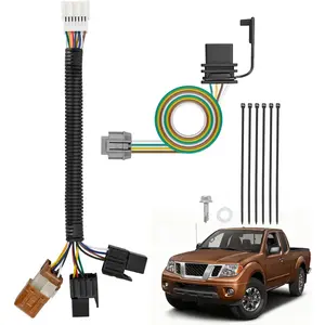 Nlilght 4 Pin Trailer Wiring Harness Kit 56225 Custom for 2005-2025 Nissan Frontier 2005 2006 2007 2008 2009 2010 2012 2013 2014 2015 Xterra 2005-2012 Pathfinder 2009-2012 Suzuki Equator