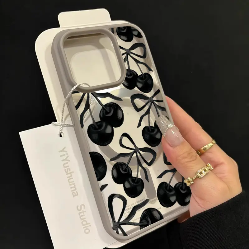 Luxury Magsafe transparent mobile phone case, suitable for iPhone16promax, 16 15pro 14PLUS 13 12Pro 11 Pro Max X XSMAX series mobile phone case Magnetic wireless charging cover, decorative mobile phone case