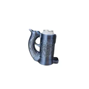 Gunslinger Crest Dice Tower Can Cozy - Western Themed Dice Tower with Built in Can Cozy Drinkware Stylish Set Mug Tumbler Cup Flasks Bottles Bottled