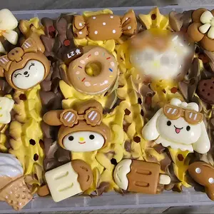 Small Chocolate Colored Decoden Storage Box Premade Plastic Organiser for Crayons Paperclips Tacks Compact Rectangle Design