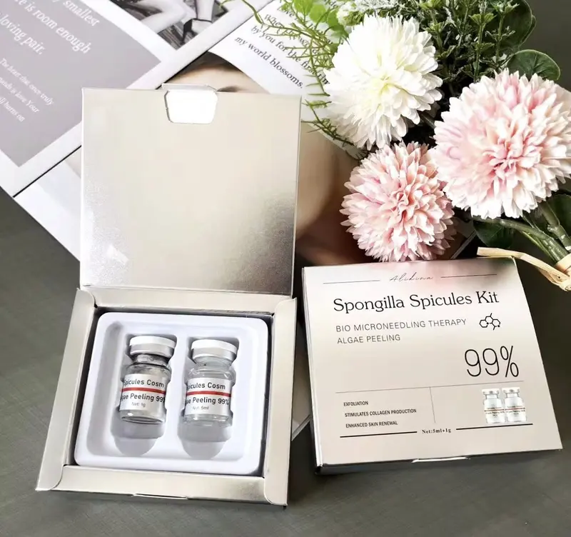 Spongilla Spicules Kit 99% Purity Bio Microneedling Therapy Algae Peeling for Clear Skin Facial Care