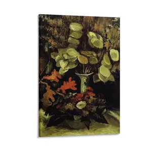 Vincent Gogh Prints Vase with Honesty Art Poster Artworks Canvas Poster Room Aesthetic Wall Art Prints Home Modern Decor Gifts Picture Frame