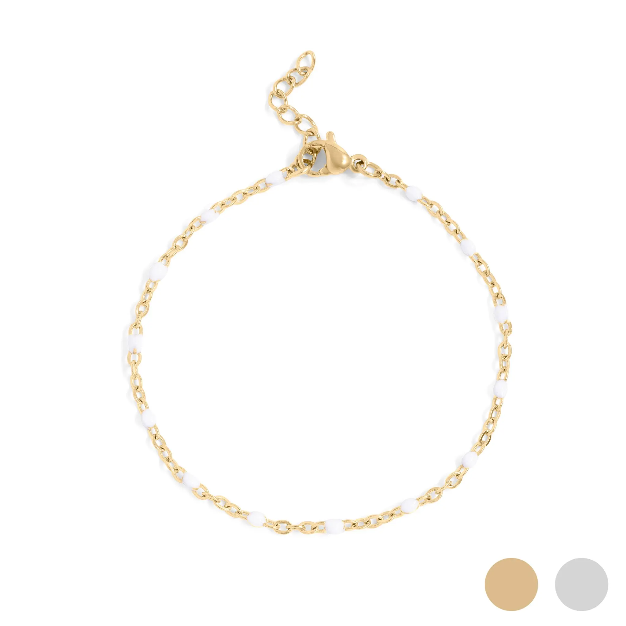 Powerful Bracelet – Waterproof Gold & Silver Stainless Steel Chain for Daily Wear