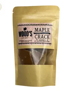 Wood’s Maple Crack – 100% Pure Vermont Maple Sugar Topping – All-Natural Crunchy Sweetener – Healthy Sugar Alternative – Single Ingredient – Perfect for Oatmeal, Yogurt, Desserts & More – 6 oz