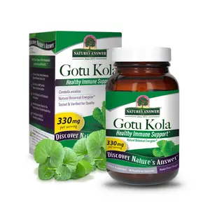 Nature's Answer Gotu Kola 60 Vegetarian Capsules | Dietary Supplement | Supports a Healthy Immune System | Cognitive Support | Gluten-Free, Vegan | Single Count