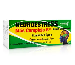 Gamma Neuroestress Dietary Supplement (10.71oz) - 21 Drinkable Bottles of 0.51oz Vitamin Supplement for Fitness and Healthcare