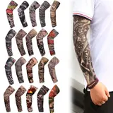 Unisex Nylon-Spandex Arm Sleeves Cover (10pcs Random Style), Protective Sleeve for Baseball, Climbing - UV Protection, Fast Dry, Breathable, Cooling Fabric, Easy Cool Wash