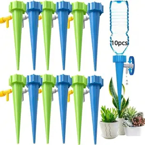 10-Piece Automatic Plant Watering Tips, Adjustable Self-Watering System, Drip Irrigation with Release Valve, Automatic Irrigation Equipment, Indoor Outdoor Use