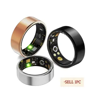 Multifunctional Smart Ring, Waterproof Fitness Tracker Ring for Blood Pressure, Blood Oxygen, Heart Rate Monitor and Sleep Tracking, Sports Health Monitoring Wearable