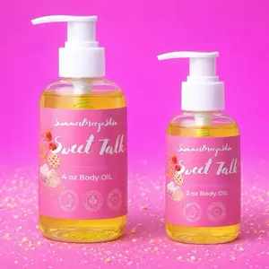 Body Gloss Oils 1oz 2oz 4oz Moisture Safflower Apricot Kernel Coconut Jojoba Olive Fragrance Moisturizer Cosmetic Glow sample packs Moisturizing