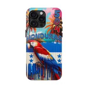 Tough Phone Cases, FUNDA PARA TELEFONO , CON LA BANDERA DE HONDURAS, HONDURAS, CATRACHO Accessories Protection Rubber Custom Resistance Wireless Handheld Cover Protective Protector Shockproof Screen Protector Casing Cellphone Smartphone Devices