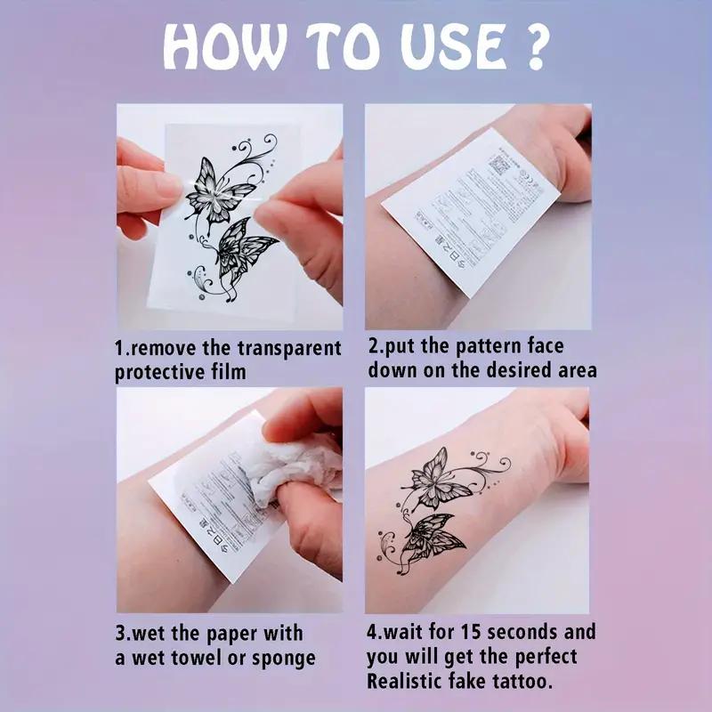 65/66 Sheets Watercolor Temporary Tattoos For Men Women Forearm Shoulder Legs Body Arm, 12 Sheets Long Lasting Lion Tiger Wolf Dragon Ealge Fake Tattoo Sleeve Adults, 53/54 Sheets Small Tatoos Kids