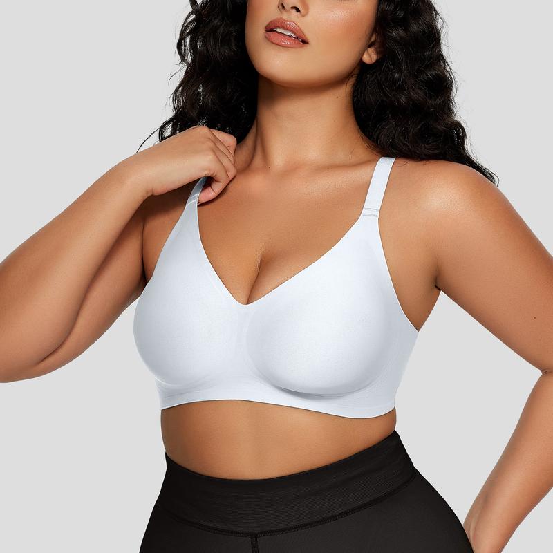 OEAK Women Comfortable Push Up Bras Wireless Seamless Full Coverage Bra Buttery Soft Everyday Tshirt Bra Convertible Bra