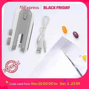 Mini 2-in-1 Cut & Seal Sealer - Easy Button Operation, Safety Anti-Cut, Snack Freshness Preservation for Home Use
