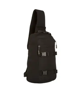 Sling Pack, Black, Polyester, 9 L Messenger Bag