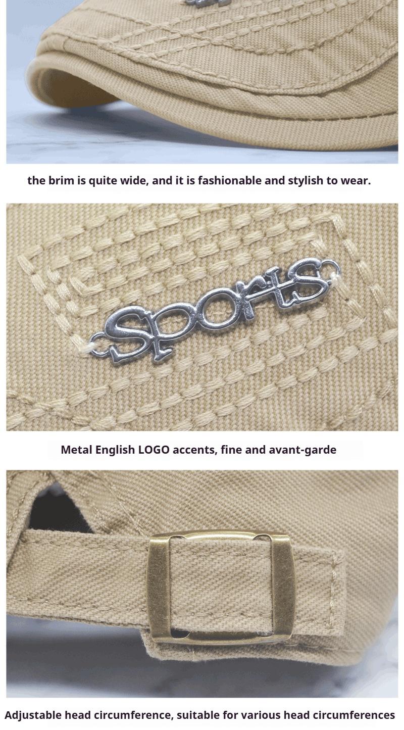 Men's Hats Outdoor Travel Baseball Cap British Style Baseball Cap Forward Beret Versatile Sun Hat