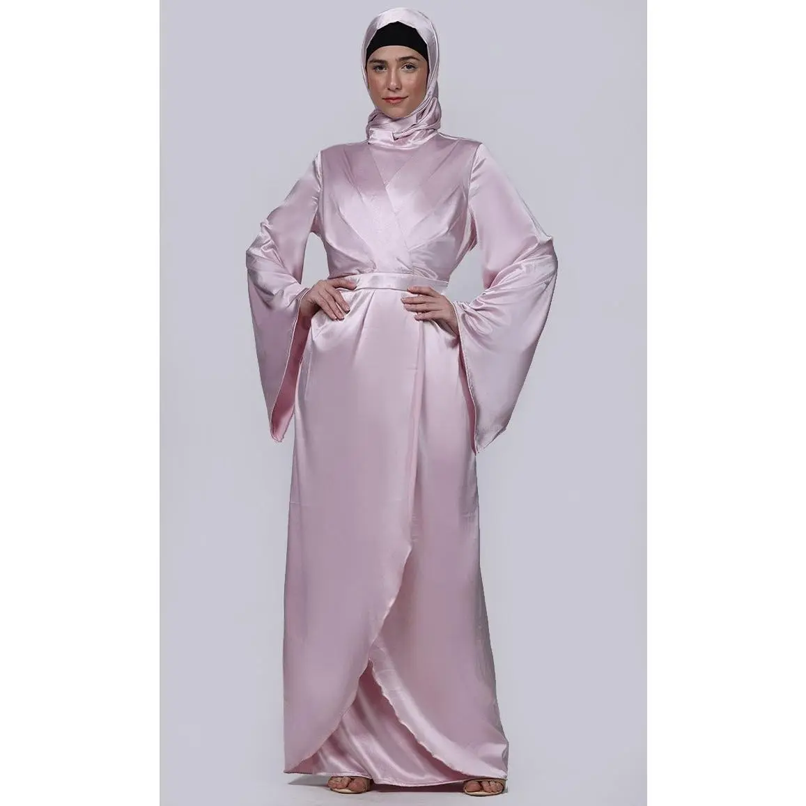 Ramadan Special Amazing Tulip Style Overlaped Abaya - Final Sale