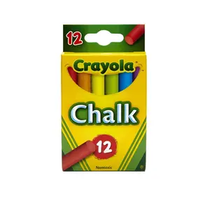 Crayola  Non-Toxic Colored Chalk- Assorted Color- Pack 12