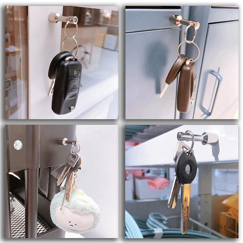 Magnet for Testing Brass,Keychain Pocket Magnets for Purse with Strong Magnetic Rare Earth Neodymium,Gold,Silver, Jewelry,Ferrous Metals Test Magnet (2PACK-D12mm)