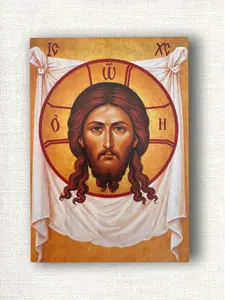 Holy Face of Jesus Christ Icon – Mandylion («Savior Not Made by Hands») – Wooden Icon