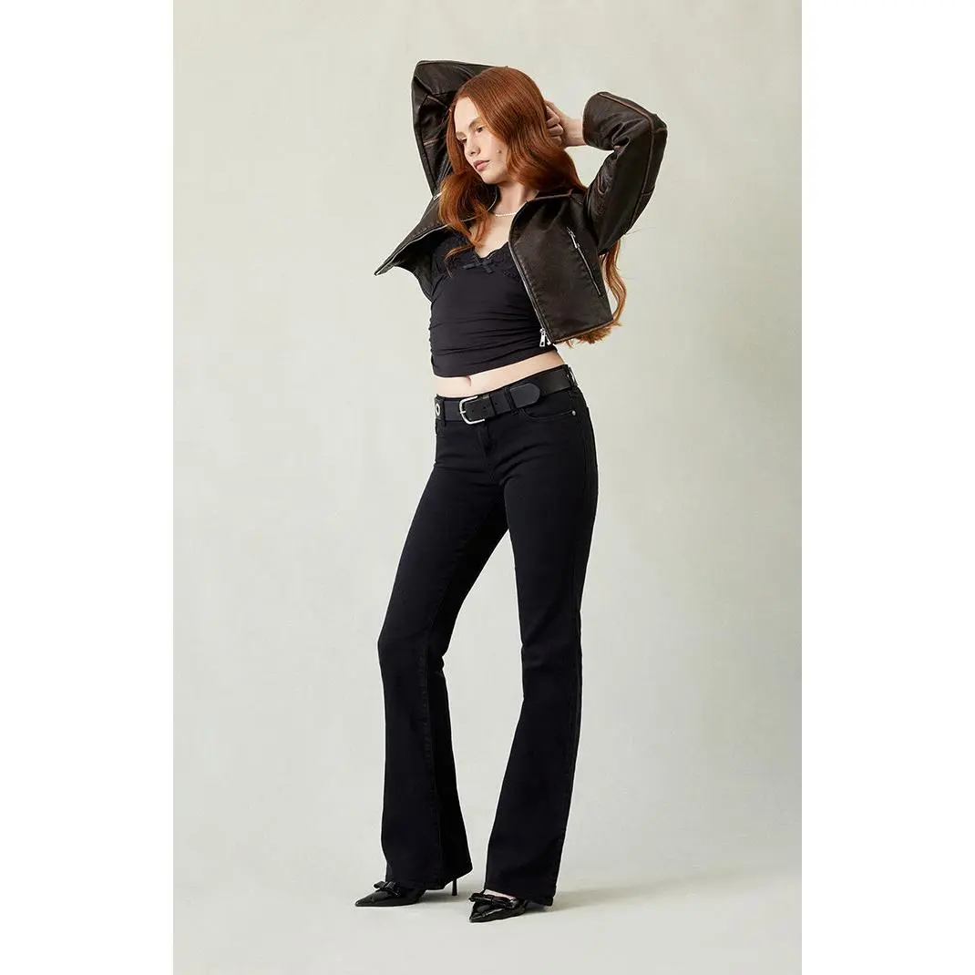Pacsun Women's Jade Low Rise Bootcut Jeans Stretch Black Pacsun Women's Jade Low Rise Bootcut Jeans Stretch Black