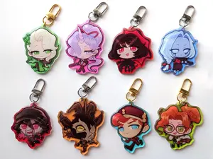 Deadlock Epoxy Acrylic Keychains |  Mina, Celeste, Billy, Paige, Geist, Doorman, Drifter, Vindicta