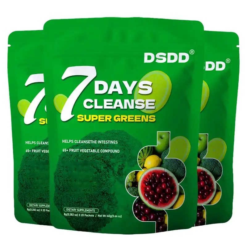 [Black Friday Deal]7 Days Cleanse Magic Drink,3-in-1 Super Greens - Detox, Clean Energy, ANTl-AGlng, and Gut Health Powered by Moringa, Prebiotics and Probiotics |20 Servings  Mate Supplements-Z