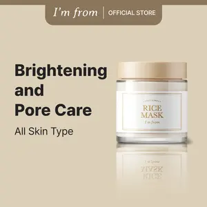 [I'm From Official Shop] Rice Mask, Gentle Exfoliating Wash Off Facial Mask for Dull, Rough Skin, Pore Clearing, Remove Dead Skin Cells, Uneven Skin Tone, Smooth Skin, Moiustirinzg, Radiant, Official I'M FROM Shop Skincare Exfoliate Nourishing Smoother