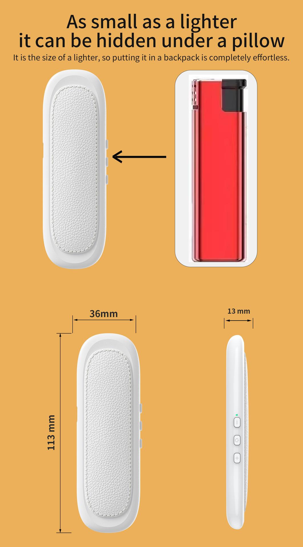 Pillow Speaker – Bluetooth Bone-Conduction Sleep Speaker with White Noise & Sleep Timer, Cozy Under Pillow Audio for Side Sleepers Valentine's Day gift, New Year's gift