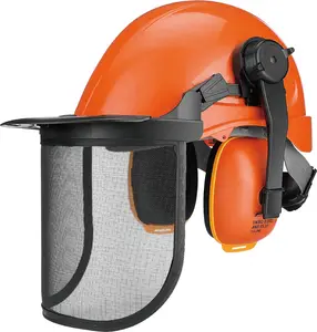 Chainsaw Helmet, Forestry Safety Helmet System with Face and Hearing Protection, Protective Hat with Visor and Muff