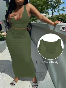 Women's Casual Simple Skirt Set Outfit, Ladies Half Skirt, Comfortable and Stylish, Perfect for Daily Wear, Fashionable Women's Clothing