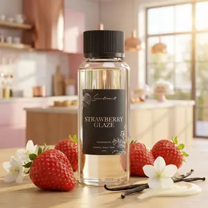 Strawberry Glaze Fragrance Oil | Juicy Strawberry, Vanilla & Amber Scent | Premium Diffuser Oil for Home Fragrance