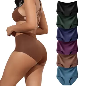 LEVAO High Waist Seamless Underwear for Women – 6/12 Pack Invisible Full Briefs, Daily No Show Panties, Soft & Stretch Fit, Non-waist Functional Underwear S-XXL