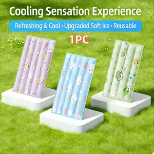 Pet Gel Ice Pad Summer Cooling Mat, Comfortable & Durable Pet Bed, Ideal for Cats Dogs & Small Animals, Easy Clean Design