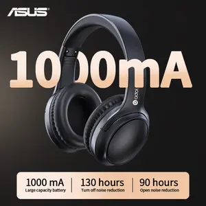 Asus Adjustable ANC Headphones with Built-in Microphone, Foldable Design, 130H Battery Life, Wireless Game Headset for Gaming & PC - Black