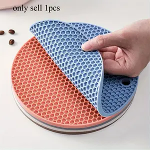 1pc Thermal insulation pad, anti slip pot rack, easy to clean and heat-resistant table mat, Household Placemat, Kitchen Coasters