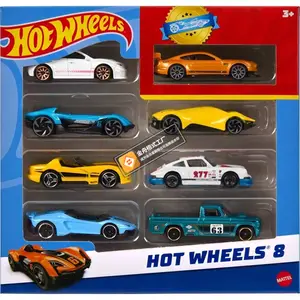 Hot Wheels Cars & Trucks Set with 1 Exclusive Car - 1:64 Scale - 8pk