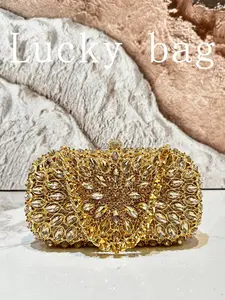 Luxurious Rhinestone Handbag, Elegant Party Bag for Evening Events, Perfect Gift for Women, Ideal for Weddings and Parties
