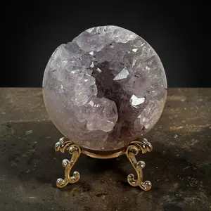 Natural Agate Geode Sphere