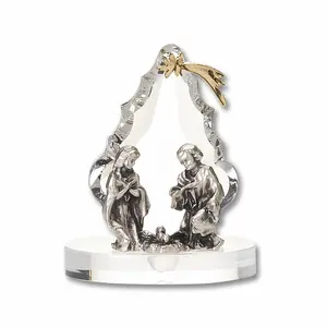 Crystal Nativity Scene Size 2.5x2.10 Inches