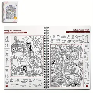 Adult Hidden Drawing Book, 60 Different Drawings Coloring Book, Improving Attention and Observation Skills Coloring Book, Perfect Party Gift, Doodle Books