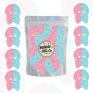 Bubs Sour Dizzy Skulls – Swedish Candy | Sweet & Sour | Soft & Chewy | Vegan | No Fillers