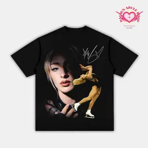 AMBER GLENN 'ICONIC' Youth and Adult TEE, Team USA T-Shirt, Winter Olympics Shirt, Crew Neck Shirt