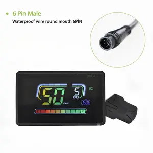 Waterproof Electric Bicycle Display Controller H6c-2 6pin Interface, Compatible Only with Uart 2 Protocol, Durable & Reliable Design