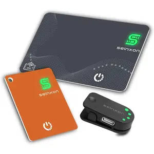 Wallet tracker rfid blocking card mini keychain tag item finder with recharge clip works with apple find my ios only