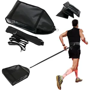 Adjustable Resistance Running Weight Sled Trainer for Sprinter Speed Training Indoor & Outdoor, with 3 Upgrade Weight Sandbags