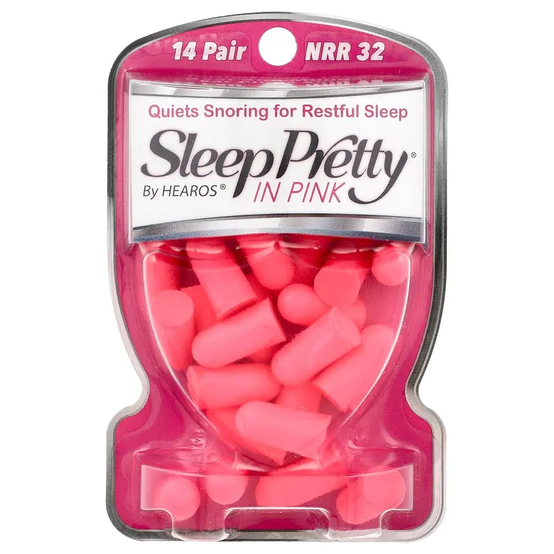 Hearos Sleep Pretty® Ear Plugs, Pink, NRR 32, 14 Pair