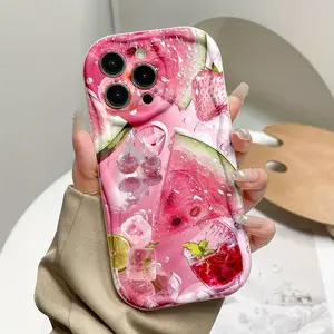 A stylish candy-colored watermelon-patterned phone case for iPhone 17Air/17/17 Pro Max/13/14/15/16/12/11 Pro Max and more, the ideal birthday gift for parents, significant others, or anyone.