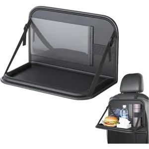 Car Seat Back Tray Table Multifunctional Car Desk Tablet Holder Food Tray Car Organizer For Travel Road Trip Essentials Backseat Table Car Interior Accessories